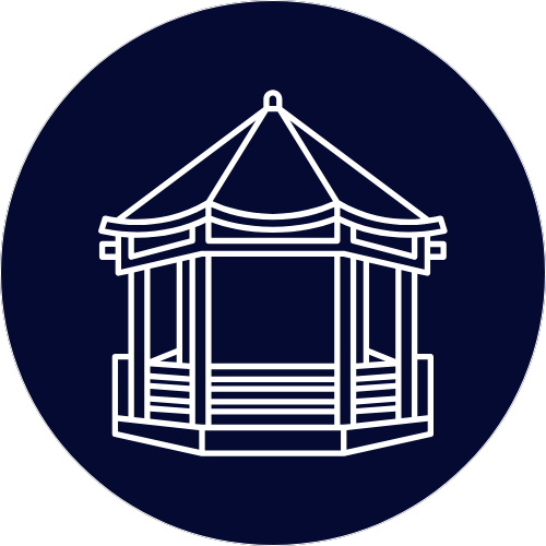 Custom Outdoor Structure Icon Restoration Circle Icon