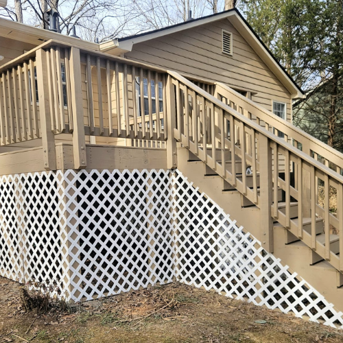 Square Deck Stairs Image
